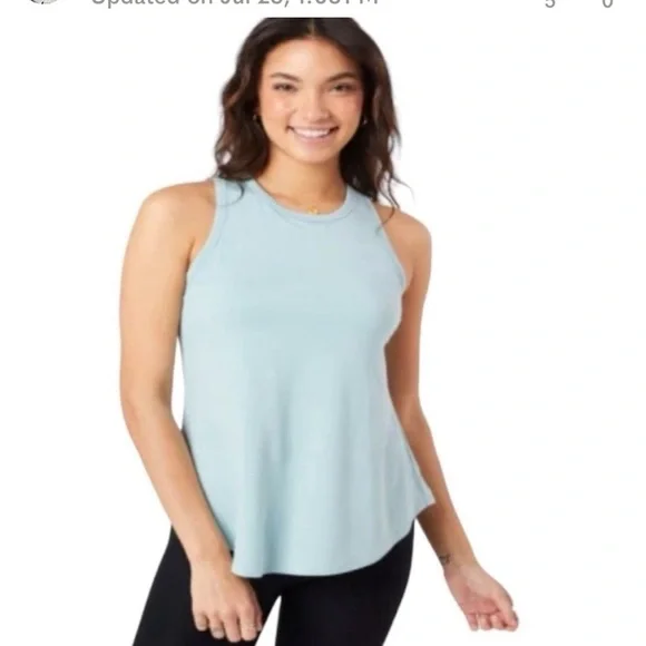 SHEBIRD Women's The Freedom Racerback Bra Tank Top Blue Size 4 (M) - Picture 4 of 9